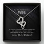 Meaningful Double Hearts Necklace for Wife | Custom Heart Design