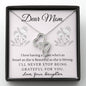 Double Hearts Necklace for Mom, From Daughter | Custom Heart Design