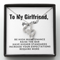 Double Hearts Necklace for Girlfriend | Custom Heart Necklace
