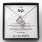 Meaningful Double Hearts Necklace for Wife | Custom Heart Design