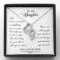Meaningful Double Hearts Necklace for Daughter | Custom Heart Design
