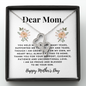 Double Hearts Necklace for Mom From Son | Custom Heart Design