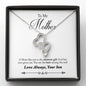 Double Hearts Necklace for Mother From Son | Custom Heart Design
