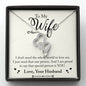 Meaningful Double Hearts Necklace for Wife | Custom Heart Design