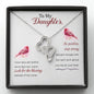 Meaningful Double Hearts Necklace for Daughter | Custom Heart Design