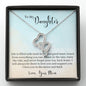 Double Hearts Necklace for Daughter, From Mom | Custom Heart Design