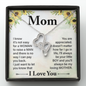 Double Hearts Necklace for Mother From Son | Custom Heart Design