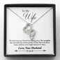 Double Hearts Necklace for Wife | Custom Heart Design