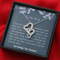 Meaningful Double Hearts Necklace for Wife | Custom Heart Design