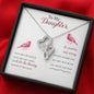 Meaningful Double Hearts Necklace for Daughter | Custom Heart Design