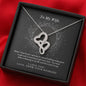 Meaningful Double Hearts Necklace for Wife | Custom Heart Design