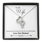Double Hearts Necklace for Wife | Custom Heart Design