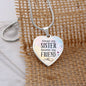 Always my sister, forever my friend- Heart Pendant | Custom Heart Design