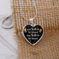 Not sisters by blood-Heart Pendant - Custom Heart Design