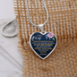 Dear Wife, My day starts and ends with you-Pendant - Custom Heart Design