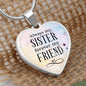 Always my sister, forever my friend- Heart Pendant | Custom Heart Design