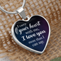 I carry your heart-Pendant - Custom Heart Design