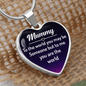 Mummy, To me you are the world-Pendant - Custom Heart Design