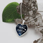 A Mother's love is forever-Necklace - Custom Heart Design