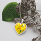 Birth Flower-March Daffodil Heart Necklace - Custom Heart Design