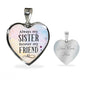 Always my sister, forever my friend- Heart Pendant | Custom Heart Design
