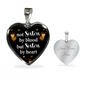 Not sisters by blood-Heart Pendant - Custom Heart Design