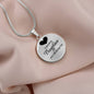 A precious daughter you will always be-Pendant - Custom Heart Design
