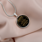 To my Daughter, Never forget I love you-From Mom. Pendant - Custom Heart Design