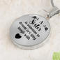 Dream, cry, sing, laugh with my sister-Pendant - Custom Heart Design
