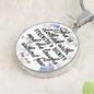* She is clothed with strength, Prov. 31:25 - Bible Verse Pendant - Custom Heart Design