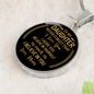 To my Daughter, Never forget I love you-From Mom. Pendant - Custom Heart Design