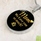 Mom we love you so much-Circle Pendant - Custom Heart Design
