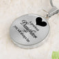 A precious daughter you will always be-Pendant - Custom Heart Design