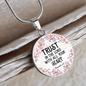 * Trust in the Lord, Proverb 3:5 - Bible Verse Pendant - Custom Heart Design