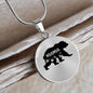 Mama Bear Pendant - Custom Heart Design