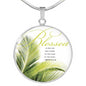 Palm Sunday- Circle Necklace - Custom Heart Design