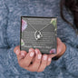 When I think of Mom I think of home, From Son, Forever Love Necklace - Custom Heart Design