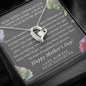 When I think of Mom I think of home, From Daughter, Forever Love Necklace - Custom Heart Design