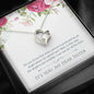 Sentimental Heart Necklace for Sister| Custom Heart Design