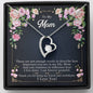Forever Love Heart Necklace for Mom | Custom Heart Design