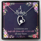 Personalized Forever Love Heart Necklace for Mom | Custom Heart Necklace