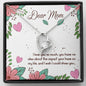Sentimental Forever Love Heart Necklace for Mom | Custom Heart Design