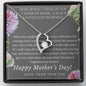 When I think of Mom I think of home, From Son, Forever Love Necklace - Custom Heart Design
