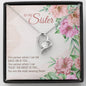 Forever Love Heart Necklace for Sister | Custom Heart Design