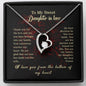 Sentimental Forever Love Heart Necklace for Daughter In Law | Custom Heart Design