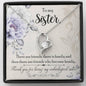 Sentimental Heart Necklace for Sister Friend | Custom Heart Design