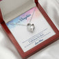 Forever Love Heart Necklace for Daughter | Custom Heart Necklace
