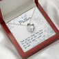 Sentimental Heart Necklace for Mom | Custom Heart Necklace