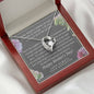 When I think of Mom I think of home, From Daughter, Forever Love Necklace - Custom Heart Design