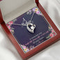 Personalized Forever Love Heart Necklace for Mom | Custom Heart Necklace